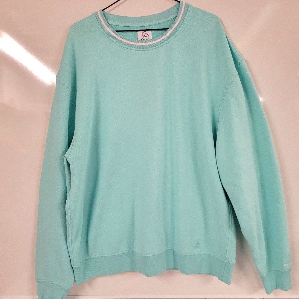 Kuwalla Turquoise XL Extra Large light Blue Longsleeve Crewneck Sweatshirt NEW